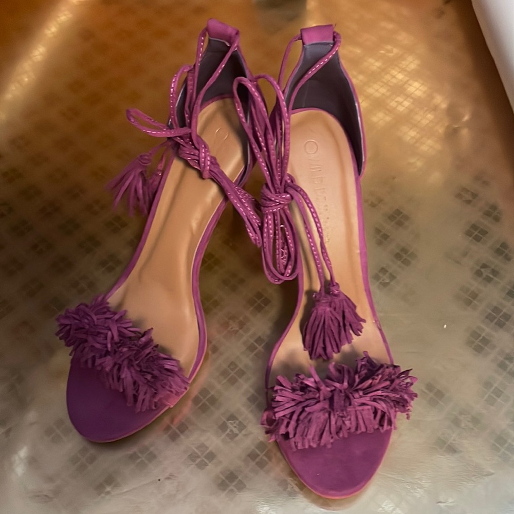 Wild Diva Sassy” Fringe Heels Size 9